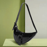 Women Handbag High Summer Patent Leather Armpit Bag Crocodile Pattern