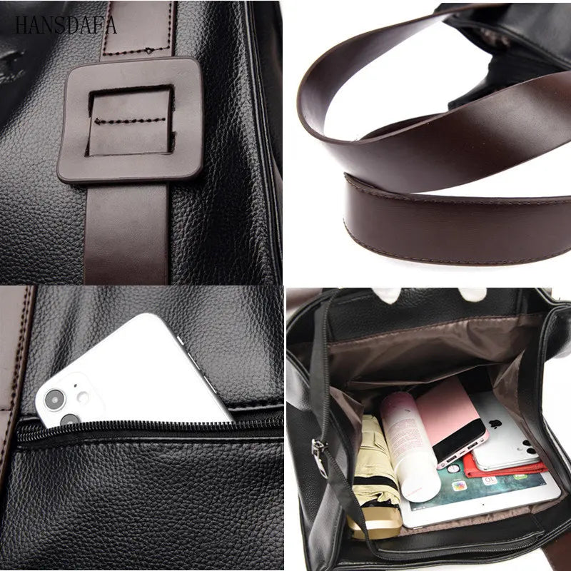 Women Handbag High Leather Shoulder Crossbody Bag Large Capacity Ladies Tote Bag