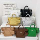 Green Shoulder Bags Messenger Bags Lady Pu Leather Big Totes Bolsas