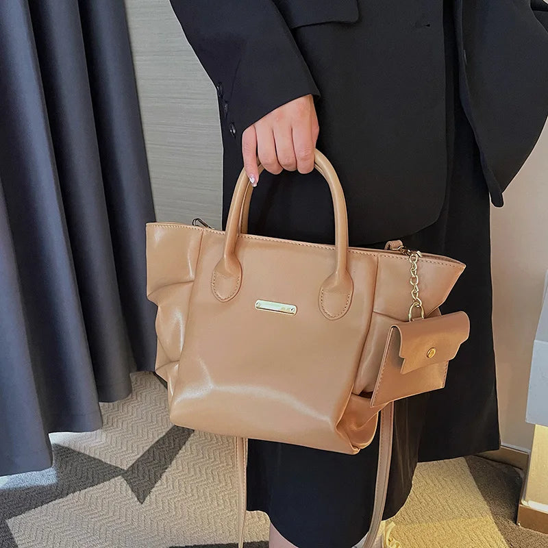 Green Shoulder Bags Messenger Bags Lady Pu Leather Big Totes Bolsas