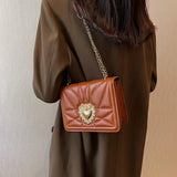 Retro Heart Shoulder Bag Crossbody Bags for Women