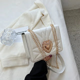 Retro Heart Shoulder Bag Crossbody Bags for Women
