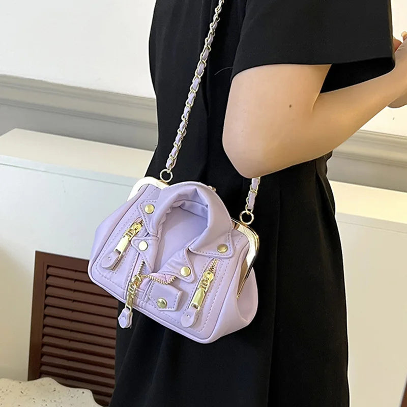Women's Leather Rivet Crossbody Bag Lady Shoulder Handbag