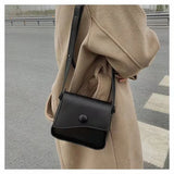Retro Female Bag Texture Casual Western Shoulder Messenger Small Square Bag