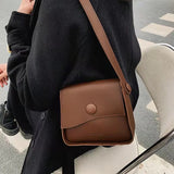 Retro Female Bag Texture Casual Western Shoulder Messenger Small Square Bag