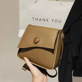 Retro Female Bag Texture Casual Western Shoulder Messenger Small Square Bag