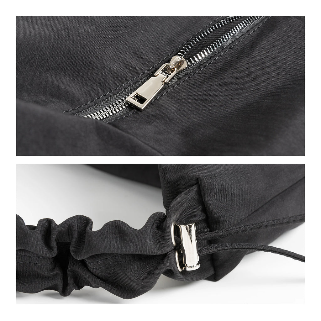 Casual Hobo Crossbody Bag Women Ruched Shoulder Handbag