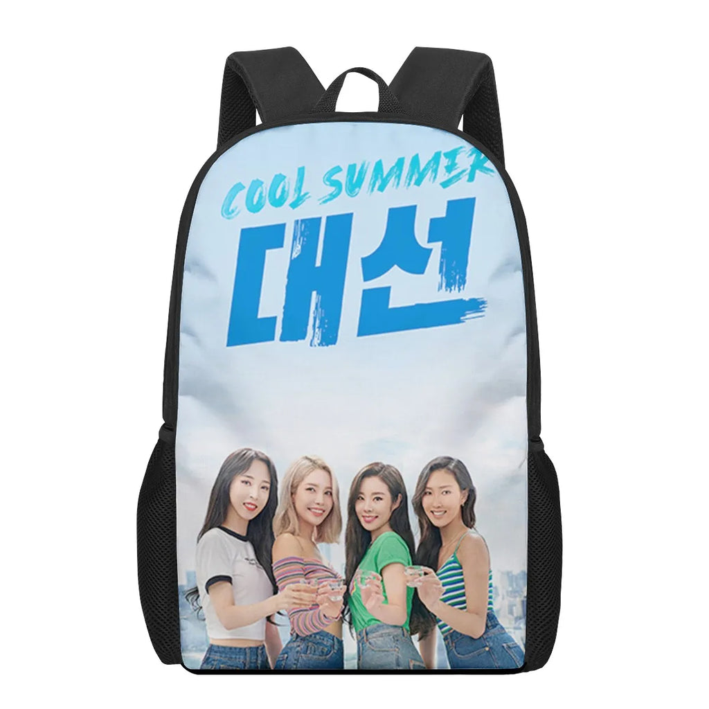MAMAMOO KPOP Girl 3D Printing Schoolbags for Girls Boys Kids