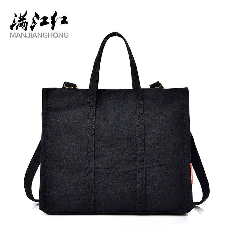 Casual Totes Solid Canvas Ladies Bag Women Shoulder Messenger Bag
