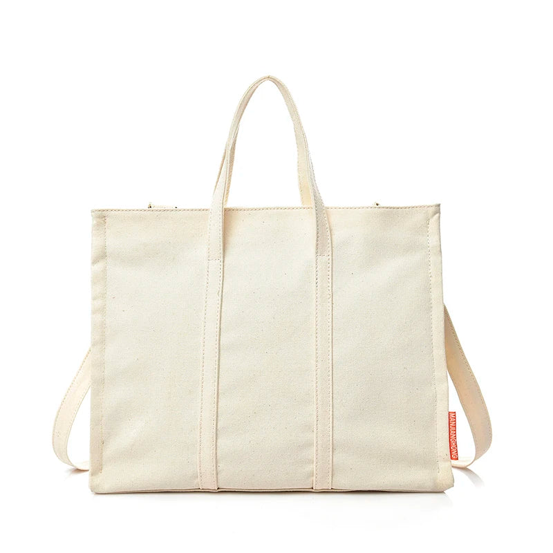 Casual Totes Solid Canvas Ladies Bag Women Shoulder Messenger Bag