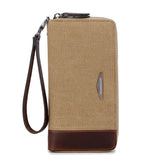 Men's Canvas Long Wallet Multi-Card Business Hand Bag