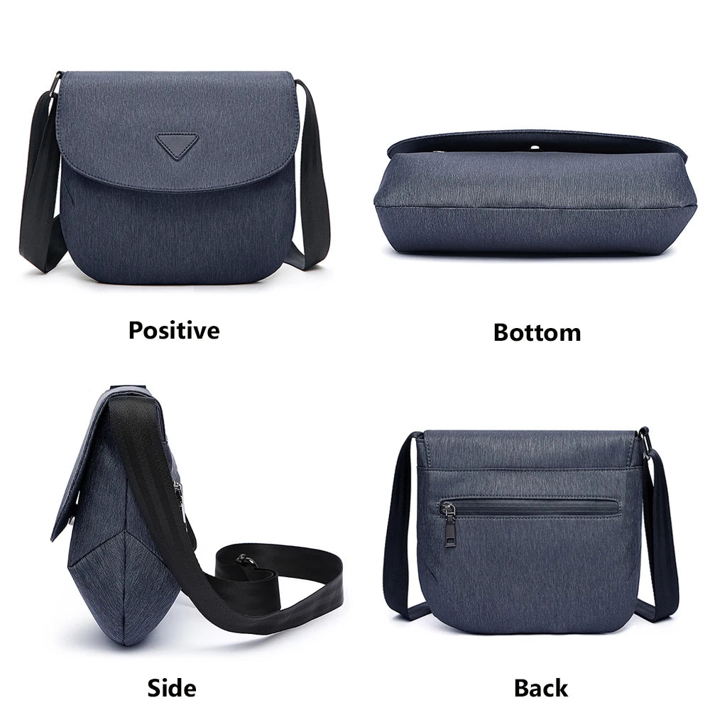 Vintage Waterproof Crossbody Bag Unisex Messenger Bag