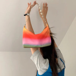 MBTI Women Shoulder Bag Nylon Casual Underarm High Purse