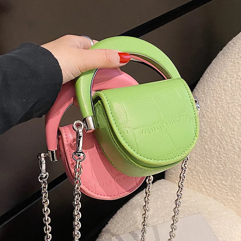 MINI CHAIN Shoulder Bag PU Leather Handbag Female Purse