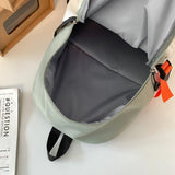 Panelled Oxford Waterproof School Bags Preppy Style Unisex Backpack