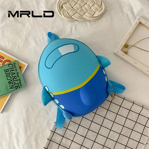 Cartoon Kindergarten Small Plane Backpack Eggshell Bag