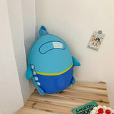 Cartoon Kindergarten Small Plane Backpack Eggshell Bag