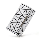Maelove Geometry Wallet Handbag Hologram Clutch Purse, Luminous Wallet