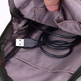 Anti Theft Crossbody Bag USB Charging Shoulder Bag Men School Trip Messenger Bag