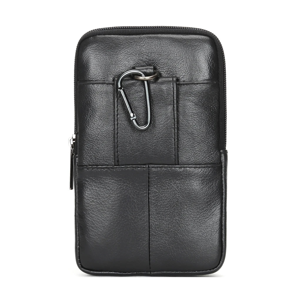 Men's Leather Waist Bag Hip Bum Fanny Pack Phone Pouch