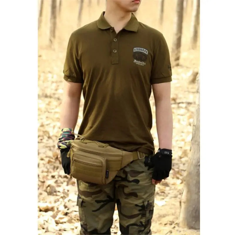 Protector Plus Camo Military Waist Bag for Men