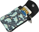 Manatee Crossbody Cell Phone Purse Shoulder Bag Small Crossbody Wallet PU