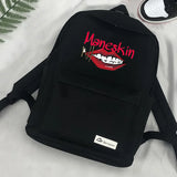 Maneskin Shoulder Travel Laptop Canvas Backpack for Teenagers