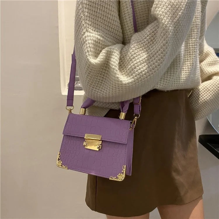 Maomao Small Square Bag Welt Lock Portable Square Bag