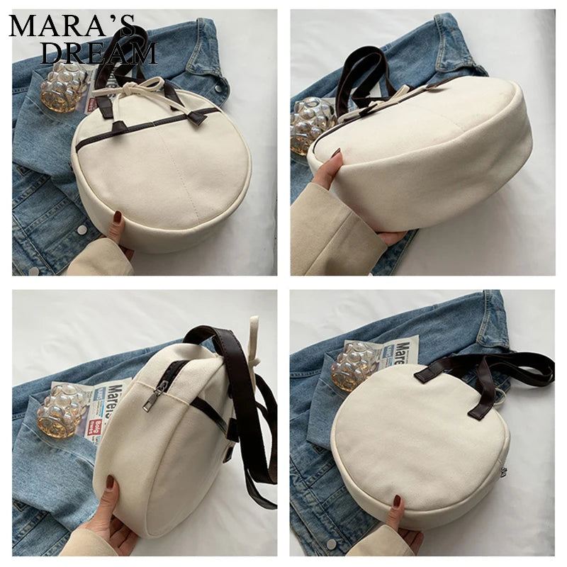 Mara's Dream Circular Tote Bag Retro Style