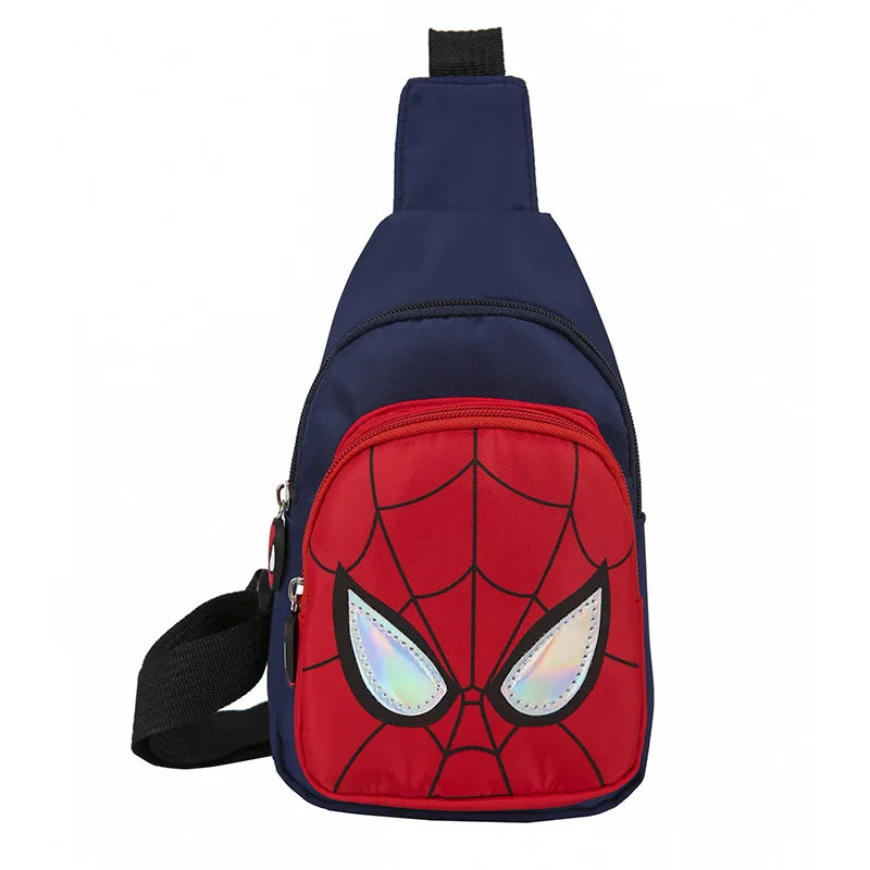 Cartoon Spider-Man Chest Bag Messenger Bag Children's Canvas Backpack
