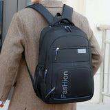 Men Backpack Oxford Cloth Waterproof Computer School Bags Men Women Travel Leisu