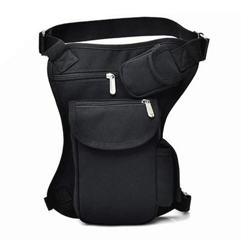 Men Canvas Drop Leg Bag Waist Casual Pack Belt Hip Bum Military