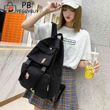 Casual Canvas Backpack Large Capacity Travel College Teenager