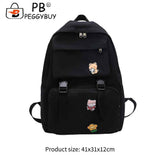 Casual Canvas Backpack Large Capacity Travel College Teenager