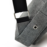 Men Casual Chest Pack With Earphone Hole Shoulder Bag Travel Male Messenger Bag