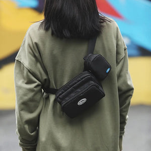 Men Chest Bags Tactical Waist Bags Canvas Fanny Pack Hip-hop Belt Bags