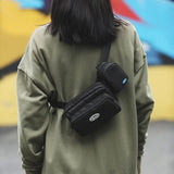 Men Chest Bags Tactical Waist Bags Canvas Fanny Pack Hip-hop Belt Bags