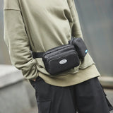 Men Chest Bags Tactical Waist Bags Canvas Fanny Pack Hip-hop Belt Bags