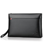 Men Clutch Bag Large Capacity Envelope Pouch Leather Handbags