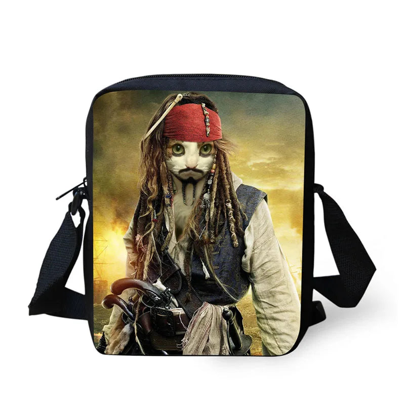 Skull Printing Crossbody Bag for Men