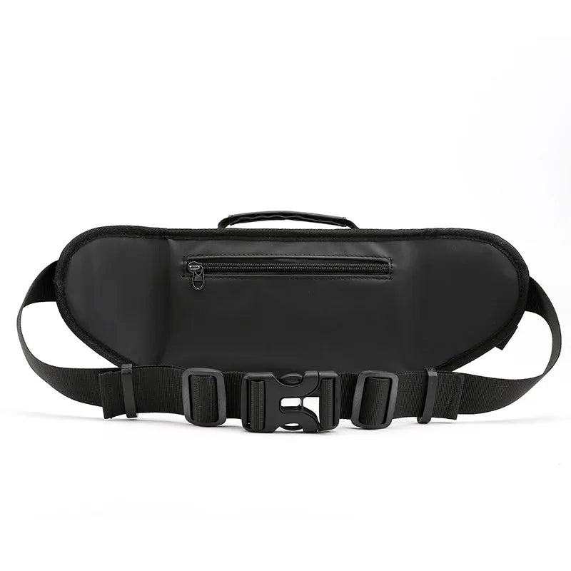 Men Nylon Waist Bags Fanny Single Chest Pack Multi-Functional Anti-theft