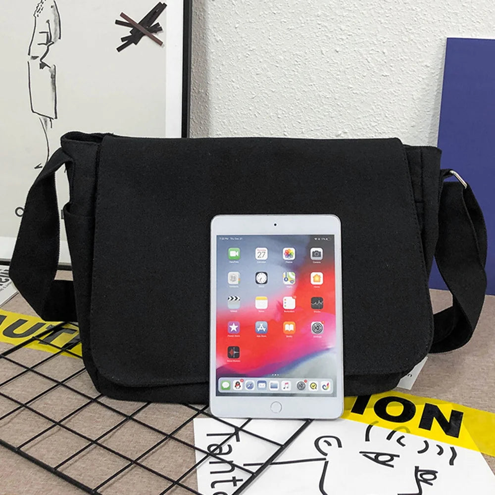 Outdoor Crossbody Tote Canvas Messenger Travel Bag Storage Handbag
