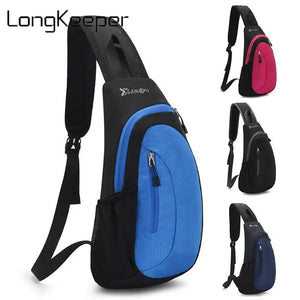 Men Shoulder Bag Backpack Outdoor Hiking Trekking Nylon Chest Packs Tactical Mil
