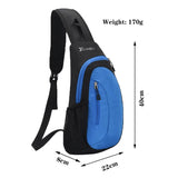 Men Shoulder Bag Backpack Outdoor Hiking Trekking Nylon Chest Packs Tactical Mil