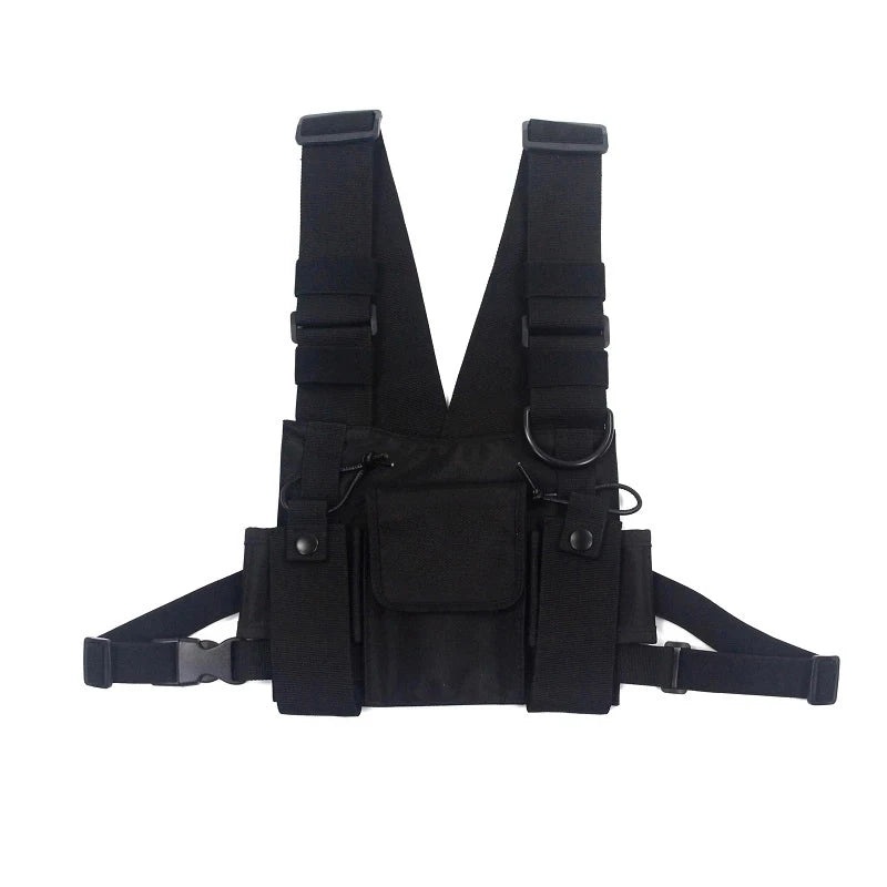 Tactical Shoulder Bags Chest Rig Hip Hop Streetwear Waist Packs Waistcoat
