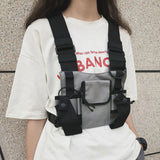 Tactical Shoulder Bags Chest Rig Hip Hop Streetwear Waist Packs Waistcoat