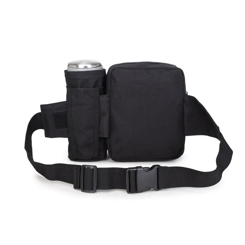 Tactical Waist Bag Water Bottle Holder Fanny Pack for Outdoor Sports