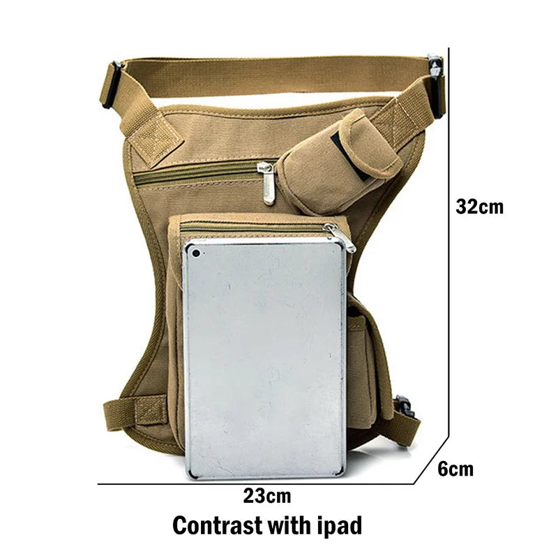 Waterproof Nylon Men Thigh Hip Bum Beltleg Fanny Pack