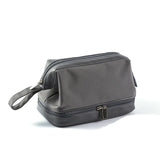 Men Double Layer Nylon Dopp Kit Water Resistant Shaving Bag
