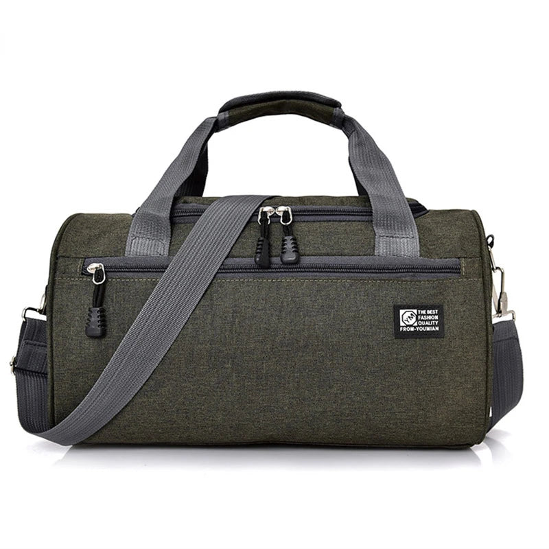 Men Travel Sport Bags Light Luggage Business Cylinder Handbag Women Outdoor Duff